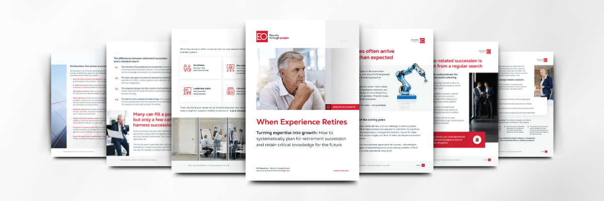 Download Whitepaper (PDF): When Experience Retires (Succession Planning) - Turning Expertise into Growth