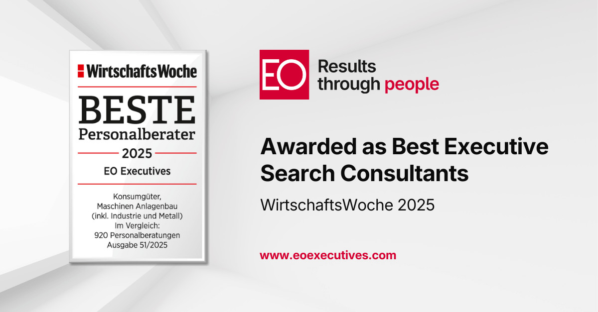 German Business Magazine WirtschaftsWoche Recognizes EO as Best Executive Search Firm for 2025