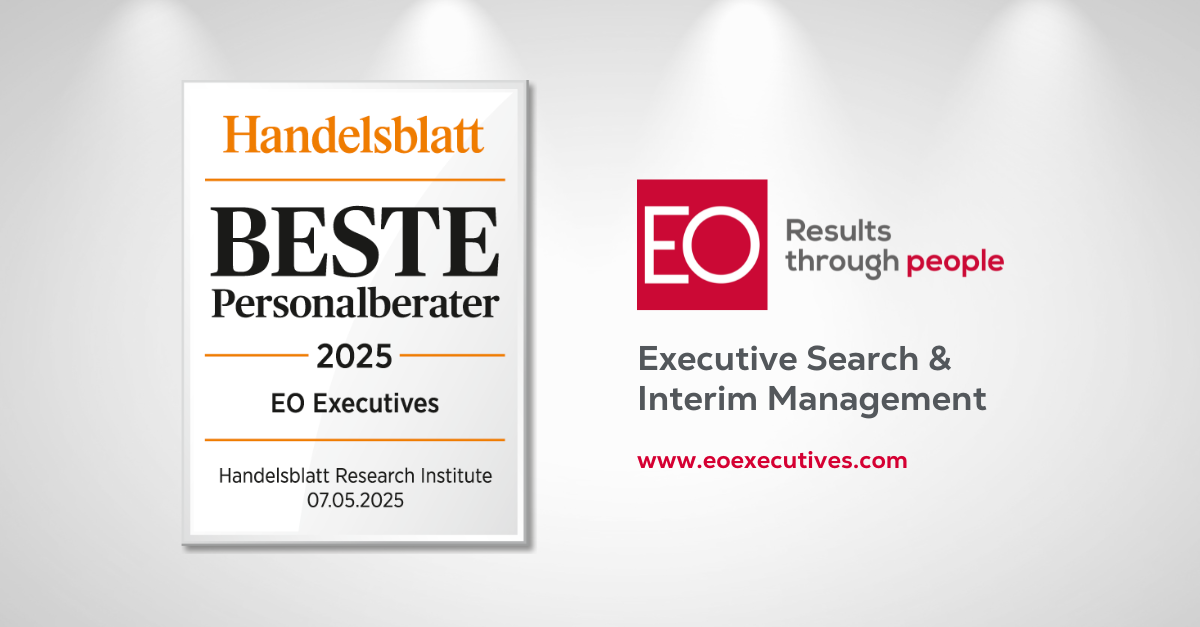 EO Executives ranked among "Top 40 Executive Search Firms 2025" in Handelsblatt Ranking